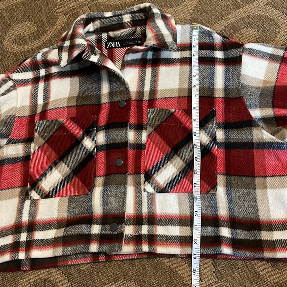 Zara ladies flannel jacket / over shirt. No tags but never worn. CUTE AF! - Picture 4 of 4